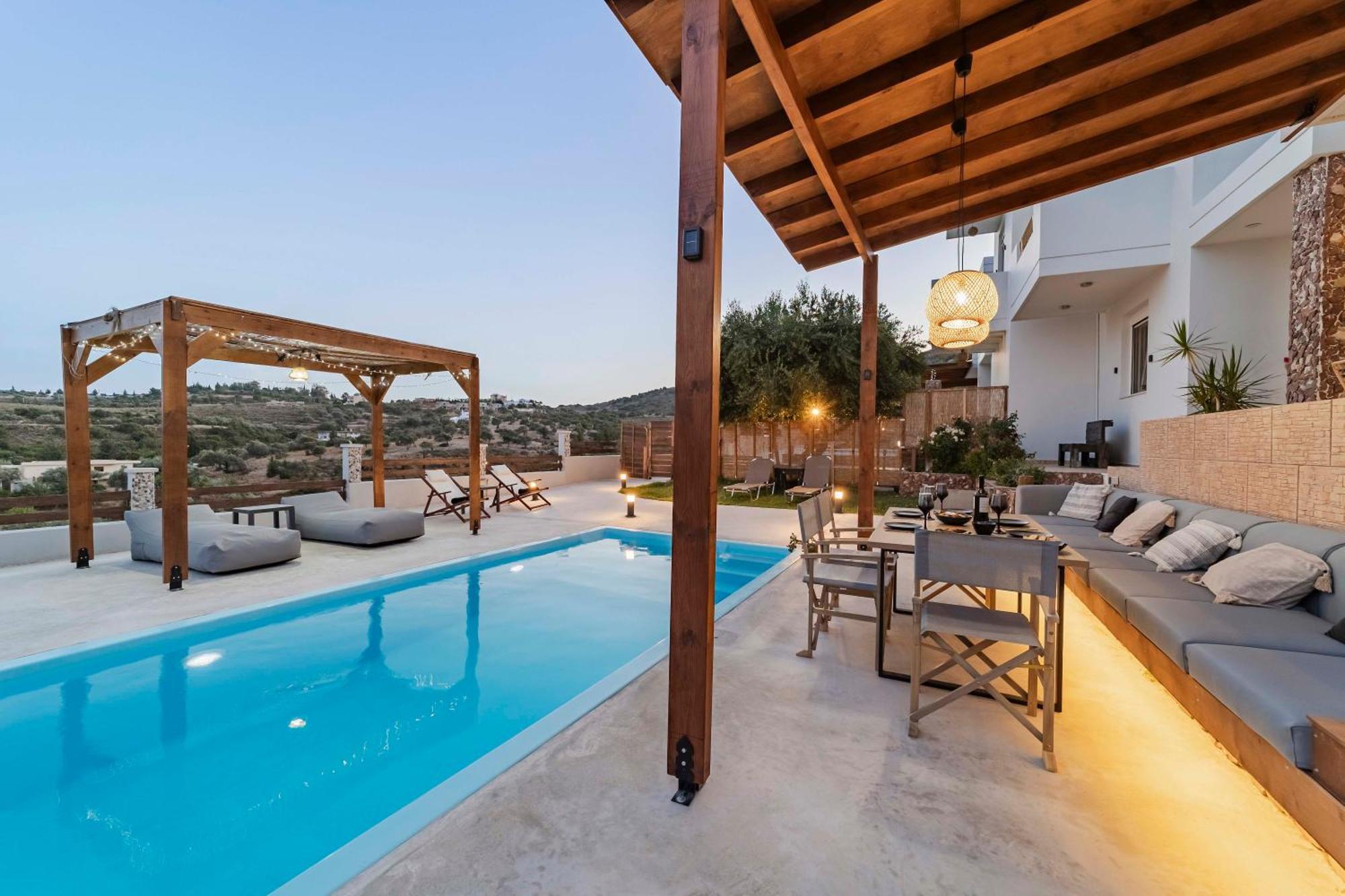 Villa Tranquility Psinthos 外观 照片